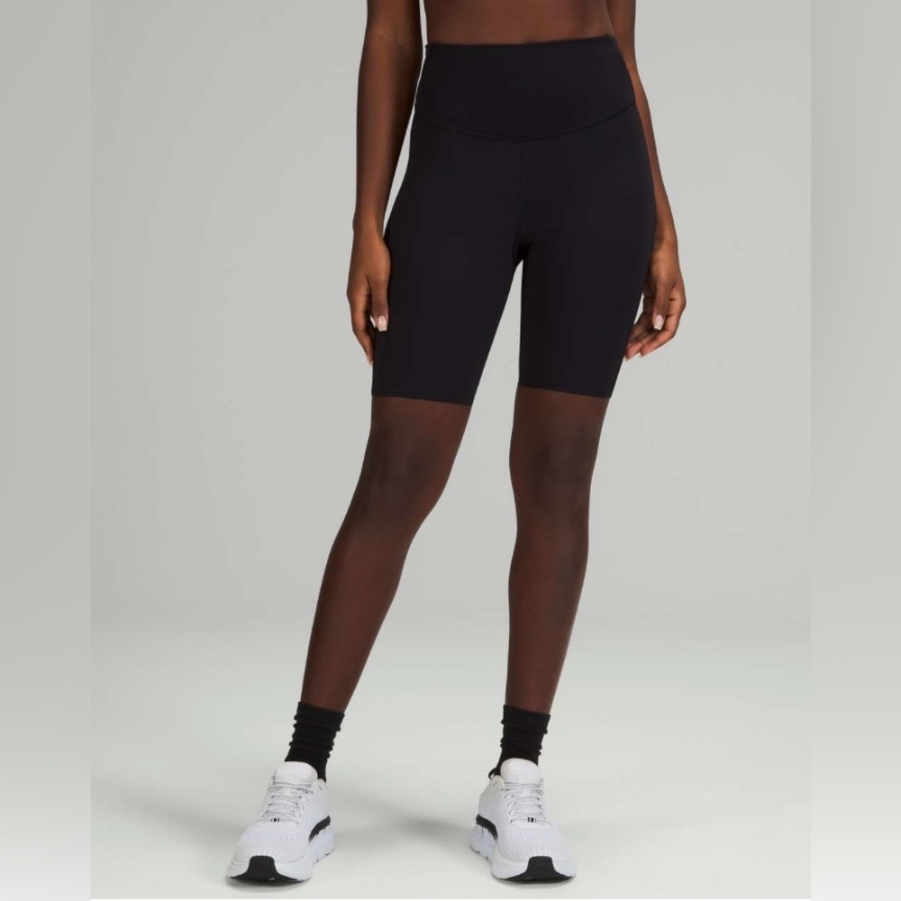 Lululemon Base Pace High-Rise Running Biker Short 8" In Black Size 4 Athletic